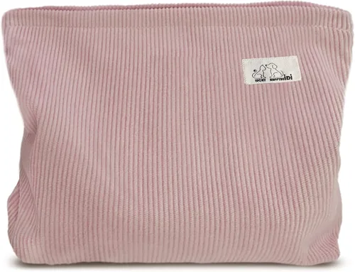 Miniatura 52 de HAPPYHEIDI Bolsa de maquillaje estética para mujer con compartimento para accesorios con cremallera para cosméticos, viajes, organizador de bolsos