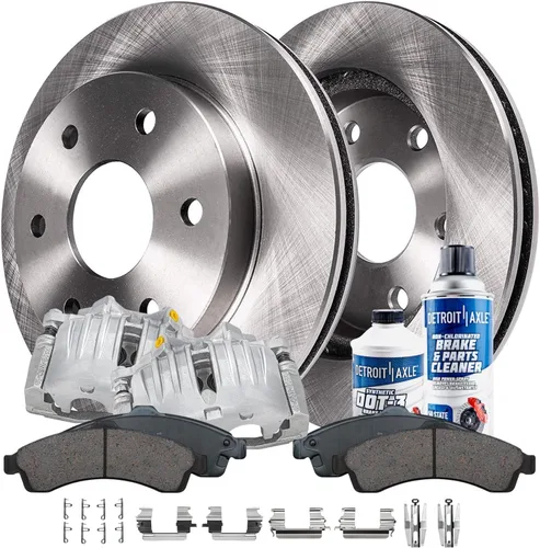 Miniatura 35 de Detroit Axle - Rotores de freno para Chrysler 200 2015 2016 2017, Rotores de freno de disco de reemplazo: 12.01" pulgadas delantero y 10.95