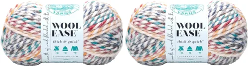 Miniatura 133 de Lion Brand Yarn - Ovillo de lana Wool-Ease Thick & Quick color fuerza aérea