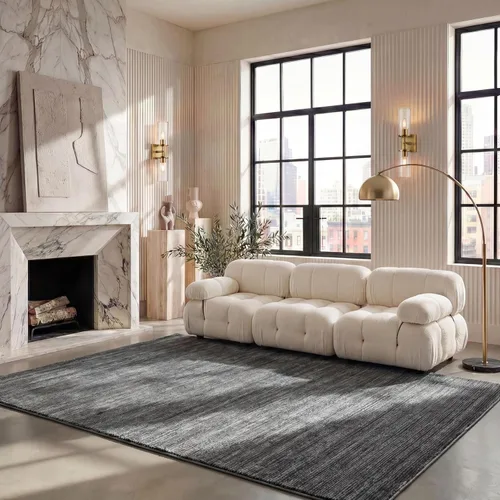 Miniatura 11 de SAFAVIEH - Alfombra de 8x10 - Colección Vision - Grande - Gris, diseño moderno ombré, sin desprendimientos y fácil de limpiar, ideal para sala