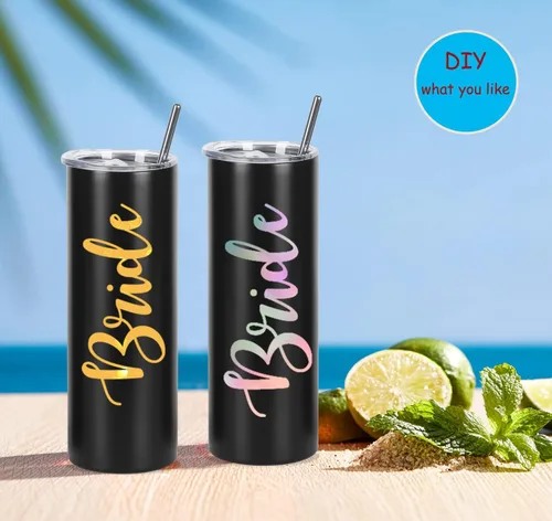 Miniatura 3 de Paquete de 4 vasos delgados de 20 onzas, juego de vasos delgados de acero inoxidable en caja de regalo individual, 20 onzas de capacidad, vaso