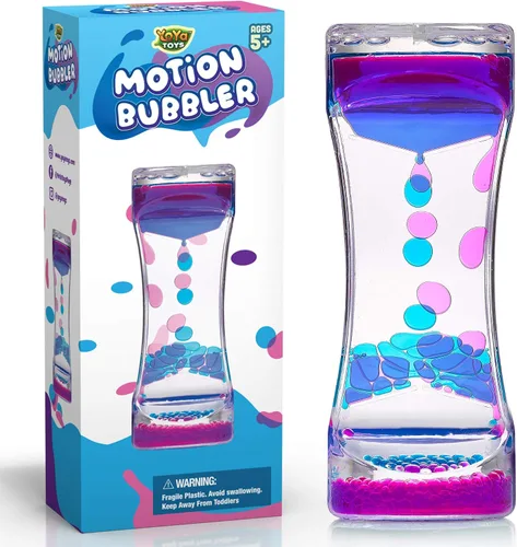 YoYa Toys Liquimo - Bolígrafo de Burbujas de Movimiento Líquido 1 Paquete - Juguete Sensorial para Niños y Adultos - Temporizador de Burbujas de