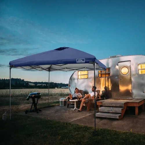 Miniatura 7 de KAMPKEEPER Cubierta de Repuesto Superior para Carpa Toldo Emergente con Ventilación de Aire y Correa Elástica Ajustable, Poliéster Resistente a Azul
