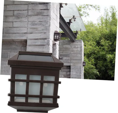 Miniatura 9 de Ipetboom Luces solares de pared estilo panel de ventana, sensor de luz de plástico ABS, iluminación de seguridad al aire libre para patio, camino