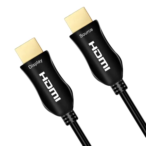 Miniatura 2 de Cable HDMI 4K HDR de 3 a 300 pies /.914 a 91.44 metros, 144 Hz de alta velocidad Ultra HD, HDMI 2.0 18 Gbps, Fiber Optic HDMI Cable HDMI Negro