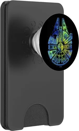 Miniatura 6 de Star Wars Millennium Falcon Tie Dye Galaxy Fill PopSockets PopGrip: agarre intercambiable para teléfonos y tabletas PopSockets MagSafe PopGrip