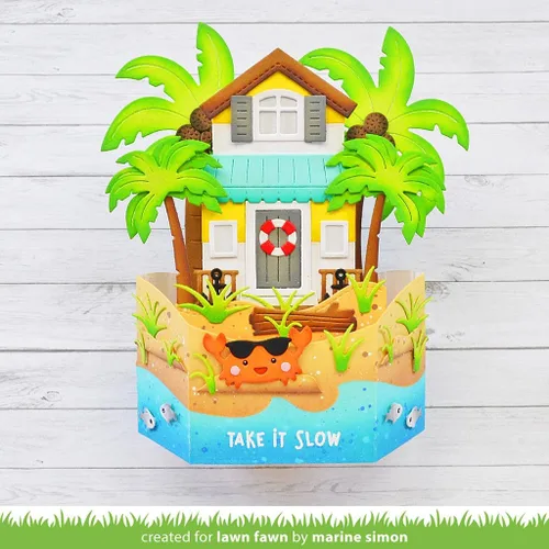 Miniatura 3 de Lawn Fawn LF3182 Build-A-House Beach Add-On Troqueles