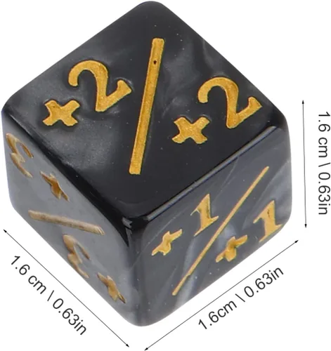 Miniatura 2 de 48 piezas de contador de dados de fichas 1/+1, juego de dados D6 Plus y Menos de 0.63 pulgadas, accesorio de juego de mesa acrílico, compatible