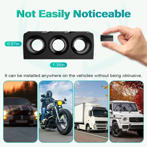 Miniatura 3 de Elook Silbatos de ciervo mejorados para automóvil, cuerno de ciervo para automóvil, silbato de ciervo para vehículos, maleteros, motocicletas, tres