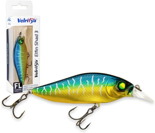 Miniatura 19 de Crankbaits/Jerkbait híbrido para pesca de lubina, buceo poco profundo, manivela para lucio, agua fría para pesca de invierno y primavera, para agua