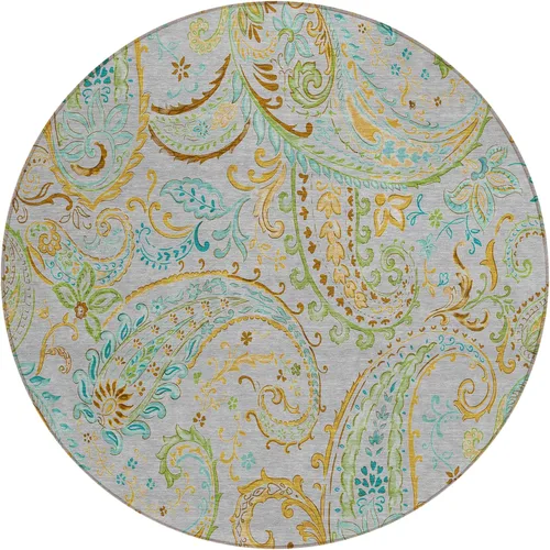 Miniatura 36 de Addison Rugs Chantille ACN533 - Alfombra negra de 8 x 10 pies, resistente a las manchas, lavable a máquina, no se desprende, para dormitorio, sala