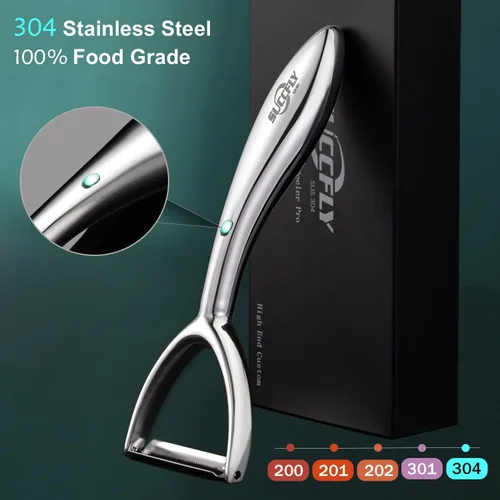 Miniatura 5 de SUCCFLY Kit de herramientas de cocina de alta calidad, tijeras de cocina resistentes + pelador de frutas y verduras en forma de Y, diseño ergonómico