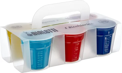 Miniatura 2 de Bialetti Juego de tazas de cerámica para café expreso, multicolor (6 unidades)