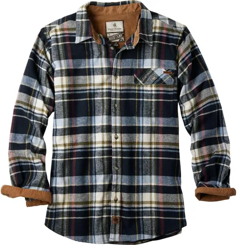 Miniatura 18 de Legendary Whitetails Camisa de franela de manga larga con botones para hombre, 100% algodón
