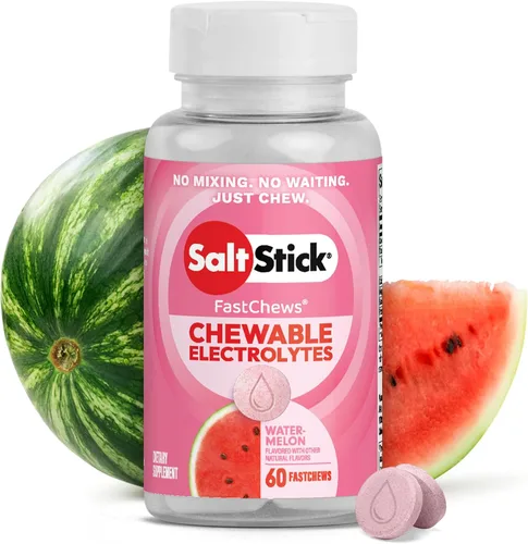 Miniatura 13 de SaltStick FastChews Electrólitos 60 tabletas de electrolitos masticables Tabletas de sal para corredores y nutrición deportiva de resistencia