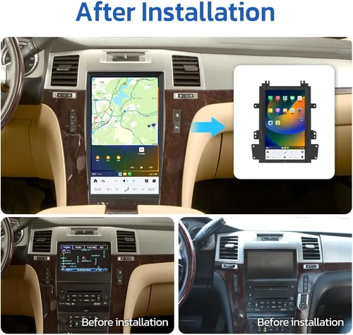 Miniatura 3 de 13.6 pulgadas Qualcomm Snapdragon Android Car Radio para Cadillac Escalade 2007 2008 2009 2010 2011 2012 2013 2014 Auto estéreo reemplazo