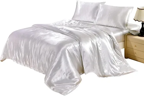 Miniatura 7 de Bedding-Hotel - Juego de funda de edredón de calidad de hotel con lazos de cremallera ocultos, 3 piezas (1 funda de edredón, 2 fundas de almohada)