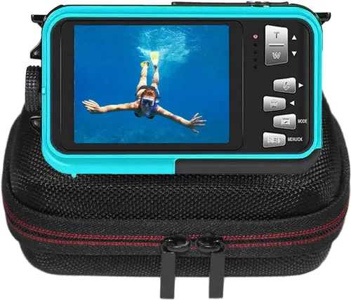 Miniatura 4 de Funda protectora de viaje suave para cámara Kaisoon Tech impermeable Full HD 2.7K 48MP grabadora de video de 10 pies 16X zoom digital impermeable