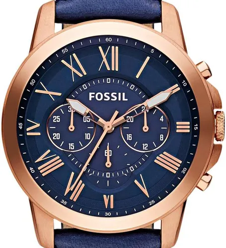 Miniatura 3 de Fossil Grant - Reloj cronógrafo de cuarzo de acero inoxidable para hombre Cronógrafo movimiento de cuarzo