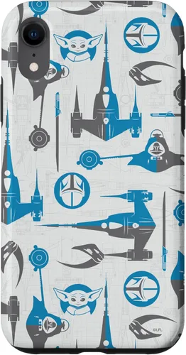 Miniatura 23 de Funda para iPhone 11 Pro Max Star Wars The Mandalorian & Grogu Signets and Starships
