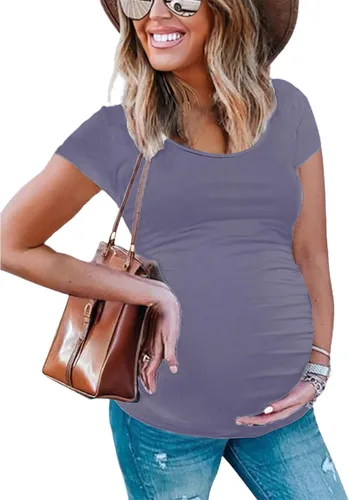 Miniatura 17 de Peauty Women's Maternity Side Ruched Shirts