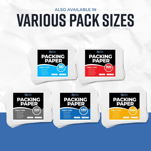 Miniatura 7 de Bryco Goods Hojas de papel de embalaje de papel de periódico de 24 x 36 pulgadas para mudanzas, 320 hojas, 20 libras, fabricadas en Estados Unidos