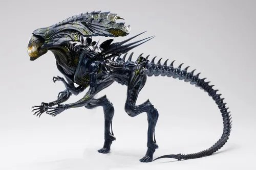 Hiya Toys Serie Mini Exquisita 1/18 Escala 12.7 cm AVP Reina Alienígena Dañada por la Batalla Figura de Acción Multicolor