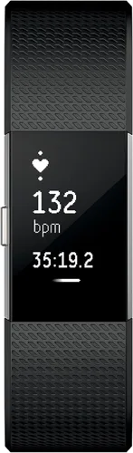 Miniatura 3 de 2 muñequeras Fitbit Charge de ritmo cardíaco + fitness, FB407SBKL, Negro, 1, 1