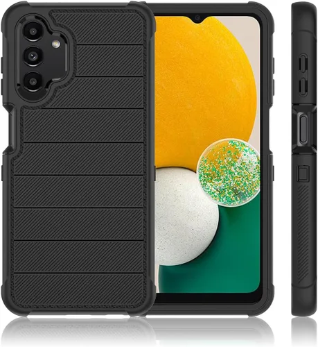 Miniatura 2 de Funda para Galaxy A13 5G, Samsung A13 5G con protector de pantalla HD [a prueba de golpes] 3 en 1 funda protectora duradera de PC y TPU para Samsung