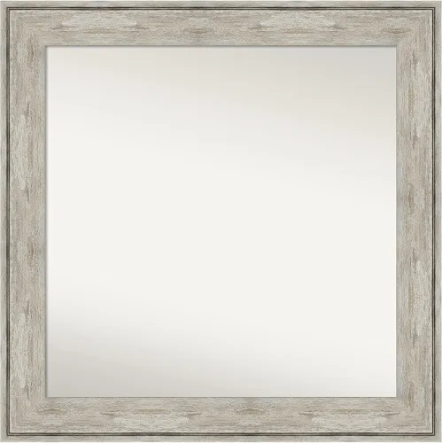 Miniatura 446 de Amanti Art Espejo de baño plateado para sobre fregadero, 28 x 47 pulgadas, espejo rectangular de plata imperial, marco de madera tradicional de gran