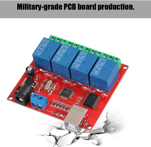 Miniatura 4 de Diyeeni Módulo de relé de interruptor de control USB de 4 canales de 12 V, controlador de interruptor de placa de relé, placa de expansión