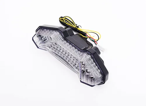 Miniatura 3 de Luz trasera LED de freno para motocicleta, lente transparente con señales de giro integradas para Yamaha 2017-2020 FZ-10, MT-10, 2014-2016 FZ09