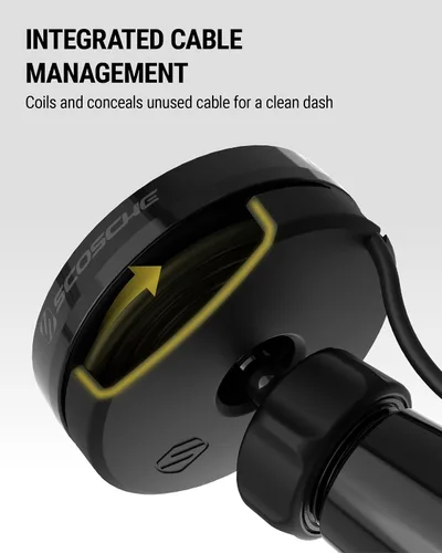 Miniatura 3 de Scosche MEMSQRWD MagicMount Elite - Soporte magnético de carga inalámbrica para el salpicadero/parabrisas del automóvil con cargador rápido USB-C
