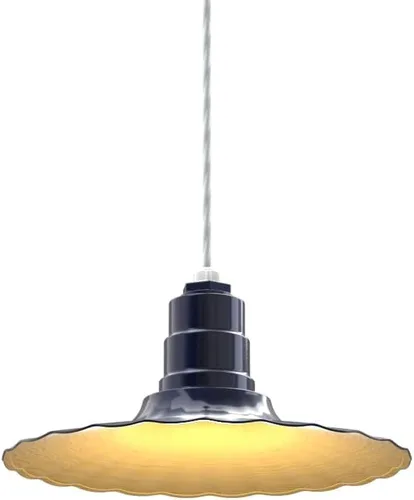 Miniatura 49 de Steel Lighting Co. Colgante Eagle Rock Lámpara montada en el techo Onda radial de 16 pulgadas vástago de 12 pulgadas Acero resistente