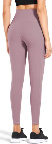 Miniatura 3 de Fengbay Pantalones de yoga de cintura alta, pantalones de yoga con bolsillo, control de abdomen, entrenamiento, correr, leggings de yoga elásticos