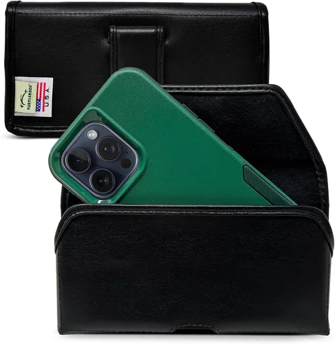 Miniatura 12 de Turtleback Soporte para cinturón para iPhone 16 Pro Max, 15 Pro Max, 14 Pro Max - Mediano. Se adapta con fundas estilo viajero a prueba de golpes