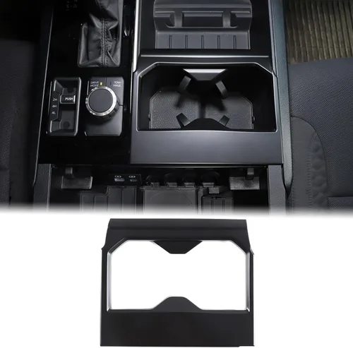 Miniatura 20 de Aunginsy Soporte para reposabrazos central de asiento delantero, cubierta de marco de taza compatible con Toyota Tundra/Sequoia 2022-2025