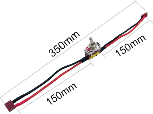 Miniatura 5 de Interruptor eléctrico de encendido y apagado de corriente grande con enchufe en T para RC modelo avión dron coche ESC batería