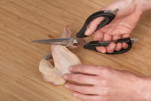 Miniatura 3 de Ergo Chef Tijeras de cocina multiusos para aves de corral, pescado, verduras, removedor de hierbas, abridor de botellas (negro)