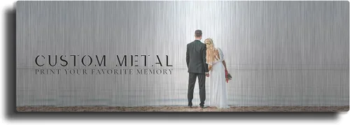 Miniatura 20 de Tu foto o imagen impresa en arte de pared de metal personalizado, 12 x 12 pulgadas