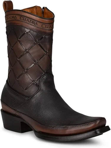 Miniatura 2 de Cuadra Botas de hombre en piel bovina con cremallera negra