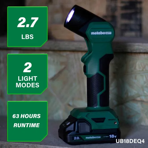 Miniatura 6 de Metabo HPT Taladro Percutor Inalámbrico MultiVolt™ de 18V, Destornillador de Impacto, Sierra Recíproca, y Linterna Kit Combinado de 4 Piezas