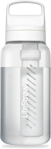 Miniatura 20 de LifeStraw Serie Go – Botella de filtro de agua sin BPA para viajes y uso diario, elimina bacterias, parásitos y microplásticos, mejora el sabor, 1L