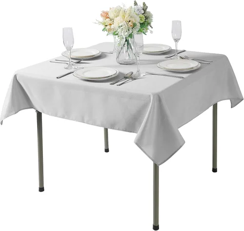 Miniatura 17 de Cupuamon - Mantel rectangular de 60 x 84 pulgadas, tela de poliéster lavable para decoración de bodas, fiestas, cenas y banquetes