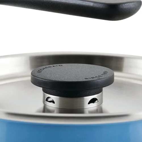 Miniatura 12 de KitchenAid Teakettles - Tetera silbadora de acero esmaltada y lista para inducción, tapa de acero inoxidable, 2 cuartos de galón, terciopelo azul