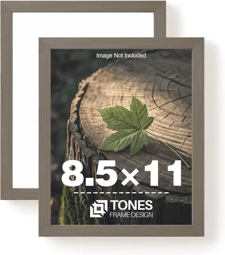Miniatura 31 de TONES FRAME DESIGN Juego de 2 portarretratos de 5 x 7 pulgadas con acabado de chapa de madera maciza de roble de 5 x 7 pulgadas con paspartú de 4 x