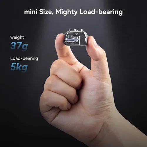 Miniatura 3 de SMALLRIG Placa de liberación rápida HawkLock Mini Adaptador de montaje de cámara de liberación rápida con tornillo de 1/4 pulgadas, para abrazadera