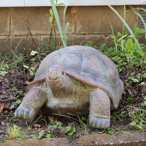Miniatura 8 de Sunnydaze - Estatua de tortuga de Tanya the Garden – Decoración de jardín de tortuga para patio, césped, decoración de patio, 20 x 12 pulgadas