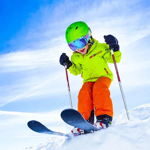 Miniatura 7 de Gafas de esquí para niños, gafas de snowboard para niños y niñas, jóvenes, OTG gafas de esquí antivaho con correa antideslizante Azul