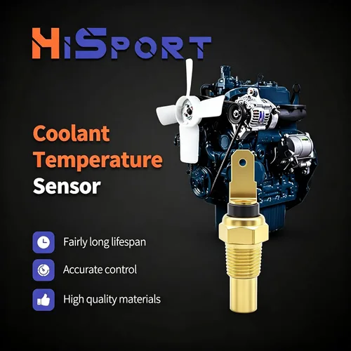 Miniatura 2 de HiSport Sensor de temperatura del refrigerante 1G498-83040 compatible con motor Kubota D1005 D1305 D1703 D850 D905 F2302 V1505 V2203 Motor RTV-X900
